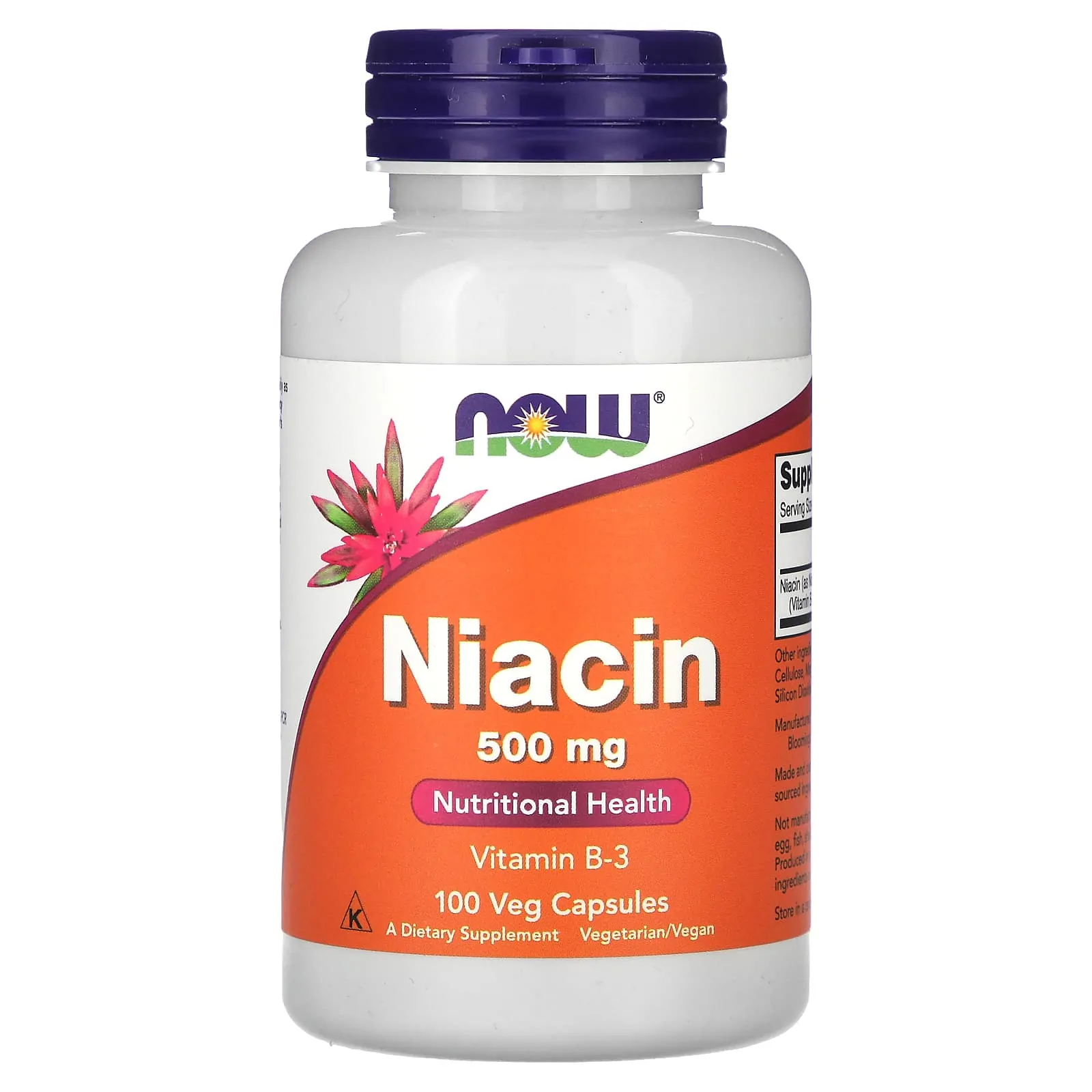 Promo ! Now Foods Niacine 500 mg 100 capsules végétales